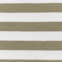 86424-French-Terry-Sommersweat-YARN-DYED-STRIPES-Streifen-offweiss-altgruen-1-5m-Breite-86424-04.jpg Kuschelweicher French Terry mit Streifen in Creme und Khaki Nahaufnahme