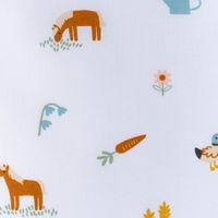 86428-Baumwollstoff-Popeline-Fine-Poplin-FARM-LIFE-Bauernhof-Traktor-Tiere-weiss-1-5m-Breite-86428-03.jpg Baumwollstoff Popeline mit niedlichem Bauernhof-Print in Weiß