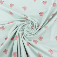 86456-Jersey-Baumwolljersey-BUTTERFLY-Schmetterlinge-mint-rosa-1-5m-Breite-86456-06.jpg Jersey aus Baumwolle in Mint mit Schmetterlingen gedreht