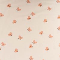 86458-Jersey-Baumwolljersey-BUTTERFLY-Schmetterlinge-beige-lachsrosa-1-5m-Breite-86458-02.jpg Jersey aus Baumwolle in Beige mit Schmetterlingen