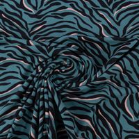 86459-Jersey-Baumwolljersey-Animalprint-Zebra-Streifen-petrol-schwarz-rosa-1-5m-Breite-86459-06.jpg Animalprint Jersey im Zebra-Look in Petrol gedreht