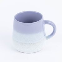 Tasse Mojave glasiert Steinzeug lila weiß