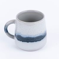 Sass & Belle Tasse Mojave glasiert Steinzeug grau blau weiß, Rückseite