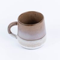 Sass & Belle Tasse Mojave glasiert Steinzeug braun weiß, Rückseite