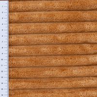 Wellness Fleecestoff Cordoptik breite Rippen uni camel 1,5m Breite
