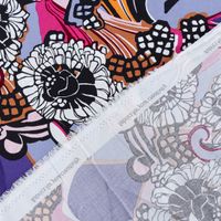 86518-Viskose-Popeline-Stoff-Retro-Blumen-lila-bunt-1-44m-Breite-86518-07.jpg Viskose Popeline Stoff Retro Blumen lila bunt 1,44m Breite