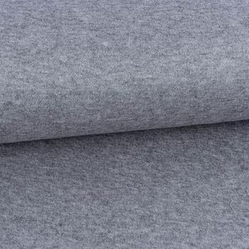 Viskose Strickstoff Feinstrick uni grau meliert 1,50m Breite
