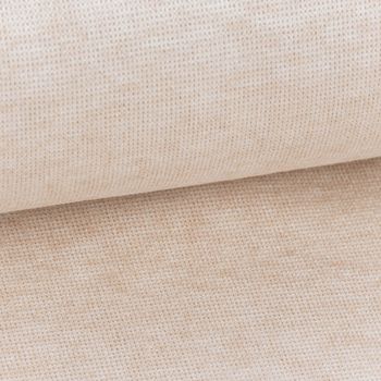 Viskose Strickstoff Feinstrick uni ecru meliert 1,50m Breite