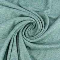 Viskose Strickstoff Feinstrick uni grün meliert 1,50m Breite
