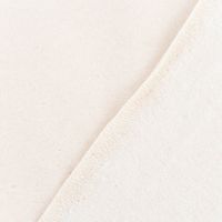 Sweatstoff Soft Sweat Bio einfarbig dünn hell beige 1,5m Breite