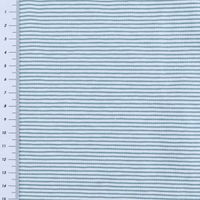 Jersey Baumwolljersey YARN DYED Streifen fein weiß blau 1,5m Breite