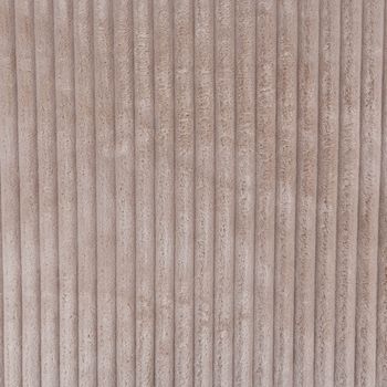 Wellness Fleecestoff Cordoptik breite Rippen uni taupe 1,5m Breite