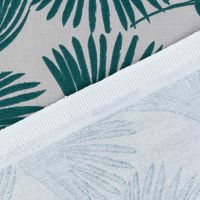 Dekostoff Baumwolle Canvas Jalia Palmenblätter natur grün 1,5m Breite