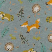 86594-Sweatstoff-Melange-Fuchs-Igel-Waschbaer-altgruen-meliert-braun-1-5m-Breite-DSC-2545.jpg Sweatstoff Melange Fuchs Igel Waschbär altgrün meliert braun 1,5m Breite