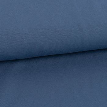 Baumwolljersey Organic Bio Jersey einfarbig indigo blau 1,5m Breite