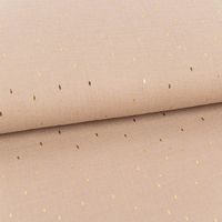 86634-Double-Gauze-Musselin-Foliendruck-Konfetti-Striche-einfarbig-hellbraun-goldfarbig-1-35m-Breite-86634-02.jpg Double Gauze Foliendruck Konfetti Striche uni hellbraun gold 1,35m