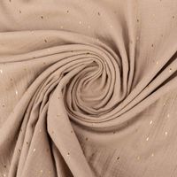 86634-Double-Gauze-Musselin-Foliendruck-Konfetti-Striche-einfarbig-hellbraun-goldfarbig-1-35m-Breite-86634-06.jpg Double Gauze Musselin Foliendruck Konfetti Striche einfarbig hellbraun goldfarbig 1,35m Breite