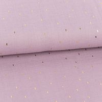 86635-Double-Gauze-Musselin-Foliendruck-Konfetti-Striche-einfarbig-hell-violett-goldfarbig-1-35m-Breite-86635-02.jpg Double Gauze Musselin Foliendruck Konfetti Striche einfarbig hell violett goldfarbig 1,35m Breite