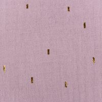 86635-Double-Gauze-Musselin-Foliendruck-Konfetti-Striche-einfarbig-hell-violett-goldfarbig-1-35m-Breite-86635-05.jpg Double Gauze Musselin Foliendruck Konfetti Striche einfarbig hell violett goldfarbig 1,35m Breite