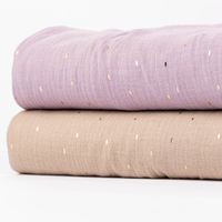 86635-Double-Gauze-Musselin-Foliendruck-Konfetti-Striche-einfarbig-hell-violett-goldfarbig-1-35m-Breite-86635-Gruppe-02.jpg Double Gauze Musselin Foliendruck Konfetti Striche einfarbig hell violett goldfarbig 1,35m Breite