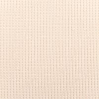 Organic Bio Waffeljerseystoff Waffelstrick Baumwolle einfarbig natur 1,45m Breite