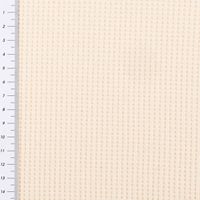Organic Bio Waffeljerseystoff Waffelstrick Baumwolle einfarbig natur 1,45m Breite