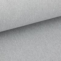 Polsterstoff Dekostoff Jacquard Flachgewebe Jane Struktur uni grau 1,40m Breite Coupon