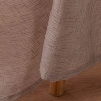 Gardine My Style mit verdeckten Schlaufen transparent uni Leinenstruktur braun 140cmx255cm