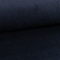 Cord Baumwolle Bekleidungsstoff Dekostoff 4,5W grob uni navy blau 1,4m