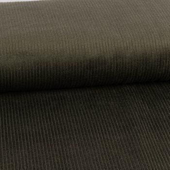 STOFFBOOK Baumwoll-Feincord-Stoff Dunkelgrün – 144 Cm Breit, 100% Baumwolle, Meterware