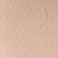 Feinstrick Jersey Baumwolle Pointoille Lochmuster uni braun 1,4m Br.