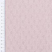 Feinstrick Jersey Baumwolle Pointoille Lochmuster uni lila 1,4m Br.