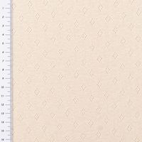 Feinstrick Jersey Baumwolle Pointoille Lochmuster uni beige 1,4m Br.