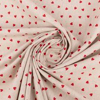 86732-Dekostoff-Halbpanama-Leinenlook-Little-Love-Heart-Herzchen-natur-rot-1-40m-Breite-DSC-5339.jpg Blickdichter Dekostoff im natürlichem Leinenlook mit kleinen roten Herzchen in 140cm Stoffbreite