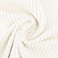 Cord Polsterstoff Möbelstoff Breitcord Baby Rib weiß 1,45m breit