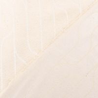 Vorhangstoff Dekostoff Double Face Art Deco Grafikdessin beige 1,35m Breite