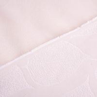 Blickdichter Jacquard Vorhang- und Dekostoff Leave mit eingewebtem Blätter-Dessin in hellem Beige mit 150cm Stoffbreite