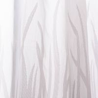 86813-Scheibengardine-Breeze-transparente-Meterware-mit-Schlaufen-Graeser-wollweiss-beige-46cm-Hoehe-86813-03.jpg Transparente Schlaufen Scheibengardine Breeze mit Gräser-Dessin in Wollweiß und Beige in 46cm Höhe