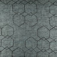 86814-Vorhangstoff-Dekostoff-Jacquard-Novo-Hexagon-petrol-schwarz-154cm-Breite-86814-02.jpg Blickdichter Jacquard Vorhang- und Dekostoff Novo mit eingewebtem Hexagon-Dessin in Schwarz und Petrol mit 154cm Stoffbreite