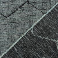 86814-Vorhangstoff-Dekostoff-Jacquard-Novo-Hexagon-petrol-schwarz-154cm-Breite-86814-07.jpg Blickdichter Jacquard Vorhang- und Dekostoff Novo mit eingewebtem Hexagon-Dessin in Schwarz und Petrol mit 154cm Stoffbreite