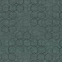 86814-Vorhangstoff-Dekostoff-Jacquard-Novo-Hexagon-petrol-schwarz-154cm-Breite-NOVO-069-R.jpg Blickdichter Jacquard Vorhang- und Dekostoff Novo mit eingewebtem Hexagon-Dessin in Schwarz und Petrol mit 154cm Stoffbreite