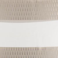 Transparenter Voile Gardinenstoff Tivoli mit modernem Streifen-Dessin in Weiß und Beige mit 152cm Stoffbreite