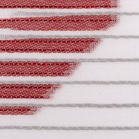 86843-Gardinenstoff-Scherli-Palermo-halbtransparent-Hexagon-weiss-rot-grau-148cm-Breite-DSC-5305.jpg Halbtransparenter Gardinenstoff Palermo mit hochwertigen Scherli-Effekten und Hexagon-Dessin in Weiß, Rot und Grau