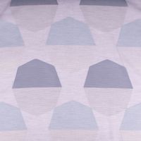 Organza Gardinenstoff Topas mit eingewebtem Geometrie-Dessin in Grau und Rauchblau mit 152cm Stoffbreite