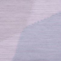 Organza Gardinenstoff Topas mit eingewebtem Geometrie-Dessin in Grau und Rauchblau mit 152cm Stoffbreite