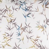 86856-Gardinenstoff-Bambus-transparent-Batist-Optik-Bambusblaetter-weiss-gruen-blau-braun-148cm-Breite-DSC-5088.jpg Transparenter Gardinenstoff Bambus in feiner Batist-Optik mit Bambusblätter-Print in Weiß mit Grün, Blau und Braun in 148cm Stoffbreite