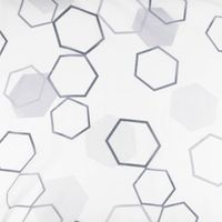 86857-Gardinenstoff-Batist-Optik-transparent-Hexagon-weiss-grau-148cm-Breite-DSC-5127.jpg Transparenter Gardinenstoff in feiner Batist-Optik mit Hexagon-Dessin in Weiß und Grau mit 148cm Stoffbreite