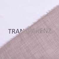 Halbtransparenter Gardinenstoff SCANDIA mit natürlicher Leinenstruktur in Taupe mit 145cm Stoffbreite
