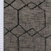 86881-Vorhangstoff-Dekostoff-Jacquard-Novo-Hexagon-schwarz-grau-154cm-Breite-DSC-5163_1.jpg Blickdichter Jacquard Vorhang- und Dekostoff Novo mit eingewebtem Hexagon-Dessin in Schwarz-Grau mit 154cm Stoffbreite