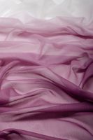 Transparenter Gardinenstoff Vita Farbverlauf weiß lila 300cm, raumhoch mit Bleibandausstattung